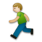 Person Running - Medium Light emoji on LG
